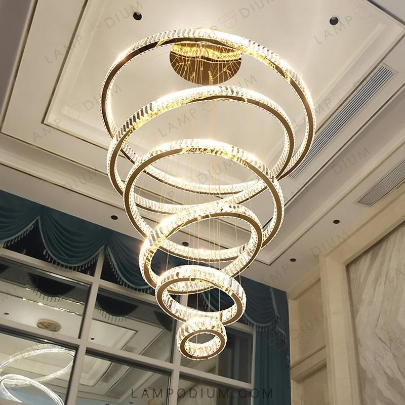 Circular chandeliers and lamps BERTOLDA CAS