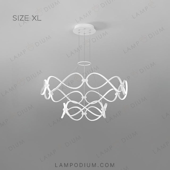 Ring chandeliers and lamps FORLI BW