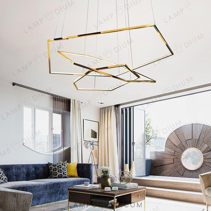 Circular chandeliers and lamps IMPRESS