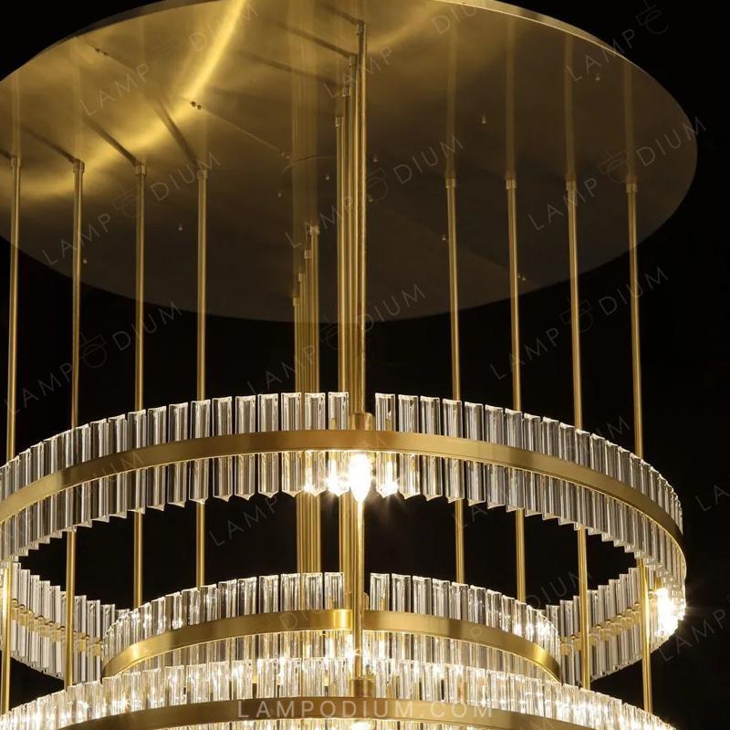 Circular chandeliers and ceiling lights MAESTRO
