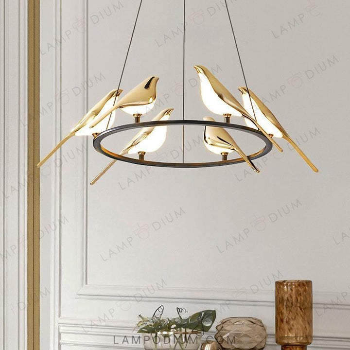 Circular chandeliers and light fixtures NOMI CH