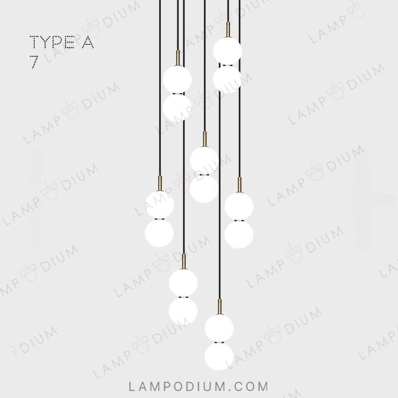 Ready combination of luminaires ROCCO COMBO