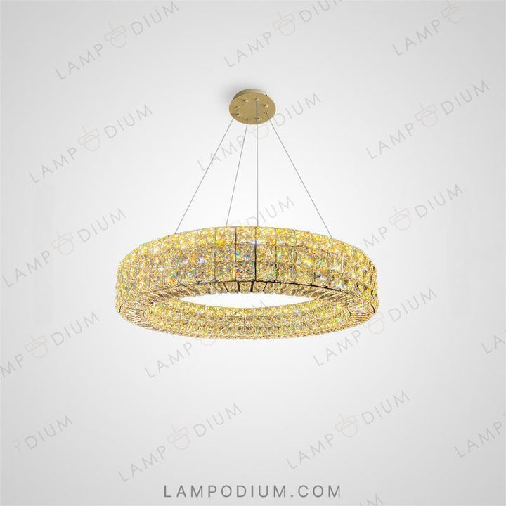 Circular chandeliers and lamps ACHILLES LUX