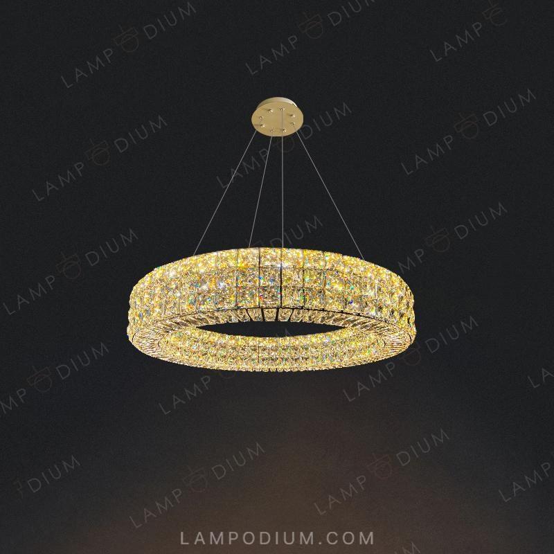 Circular chandeliers and lamps ACHILLES LUX