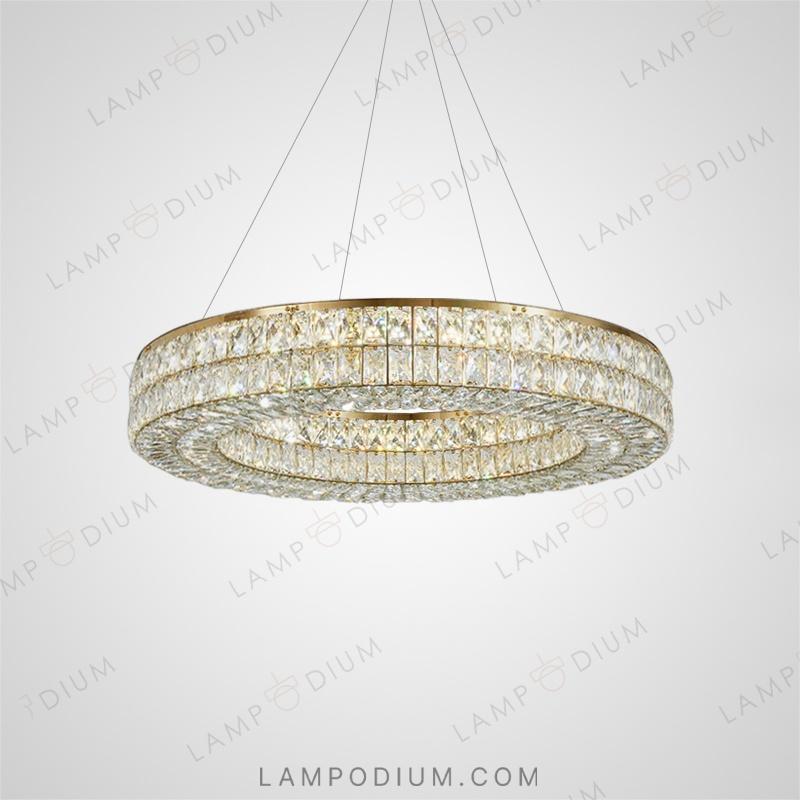 Circular chandeliers and light fixtures ACHILLES