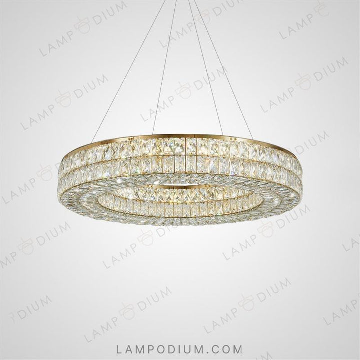 Circular chandeliers and light fixtures ACHILLES