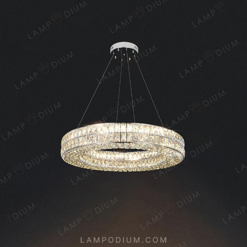 Circular chandeliers and light fixtures ACHILLES