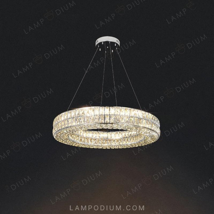 Circular chandeliers and light fixtures ACHILLES