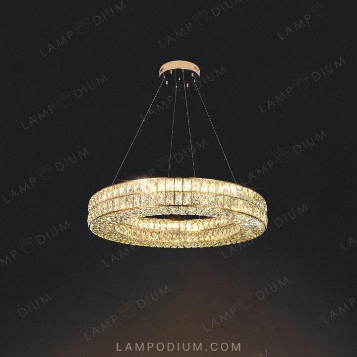 Circular chandeliers and light fixtures ACHILLES