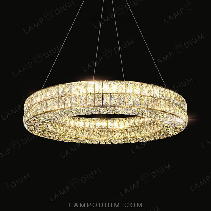 Circular chandeliers and light fixtures ACHILLES