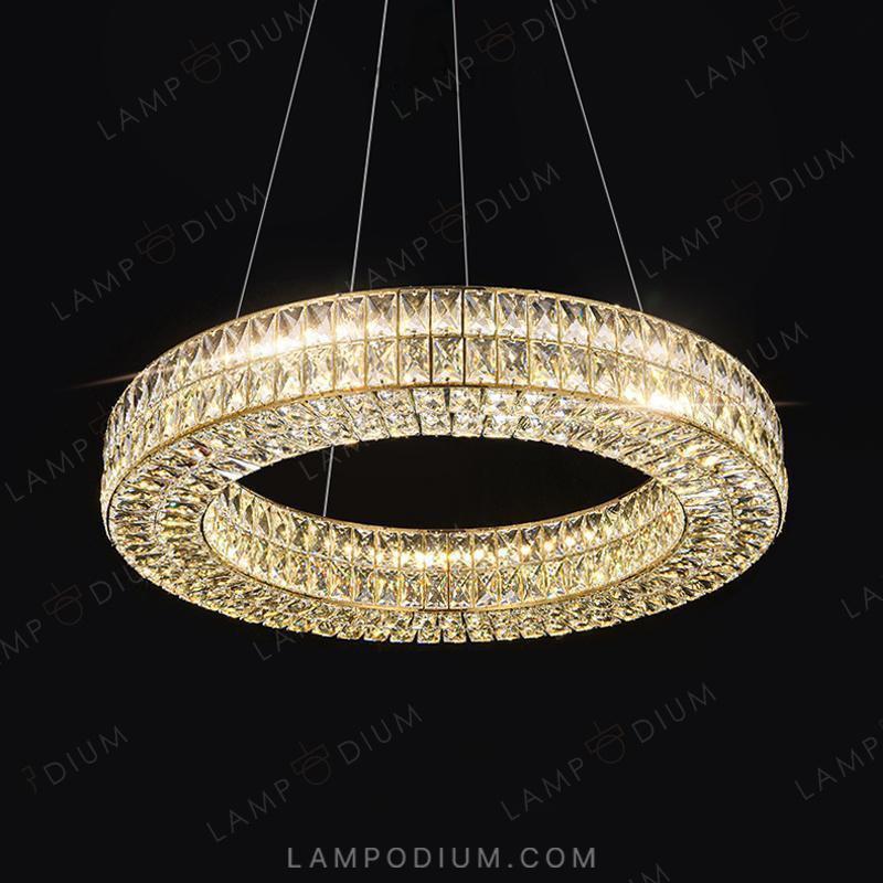 Circular chandeliers and light fixtures ACHILLES