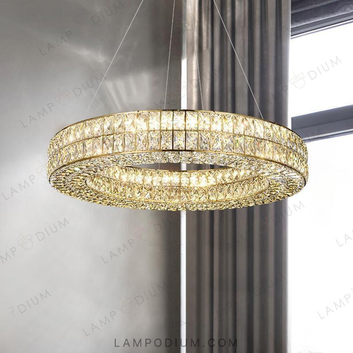 Circular chandeliers and light fixtures ACHILLES