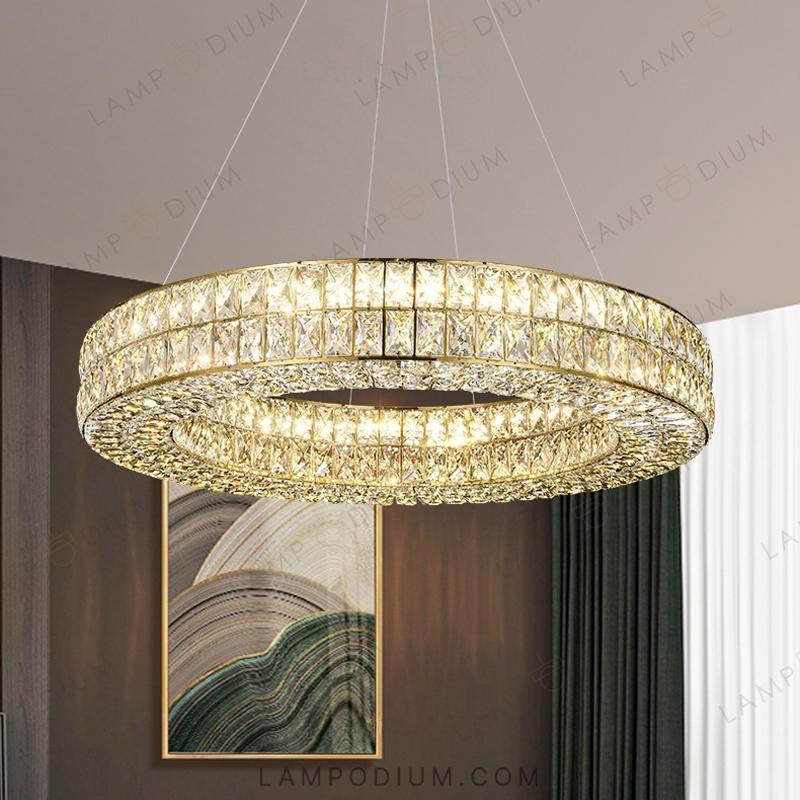 Circular chandeliers and light fixtures ACHILLES