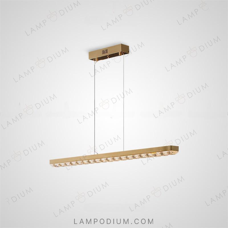 Linear, row luminaire ADELISA LONG