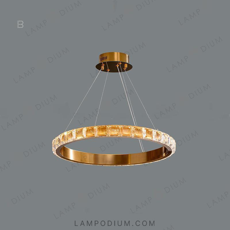 Ring chandeliers and lamps ADELISA