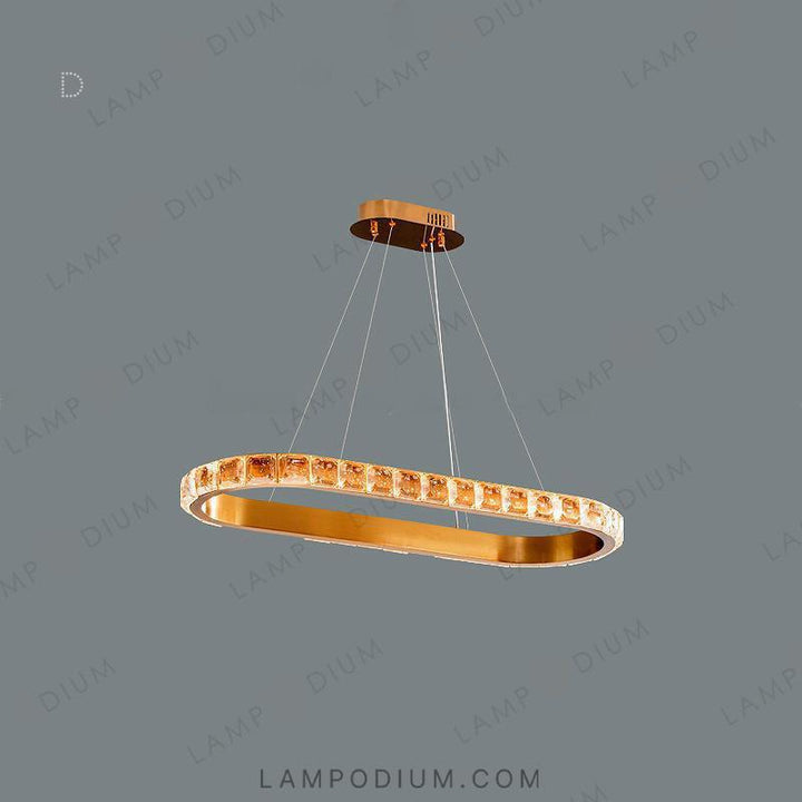 Ring chandeliers and lamps ADELISA