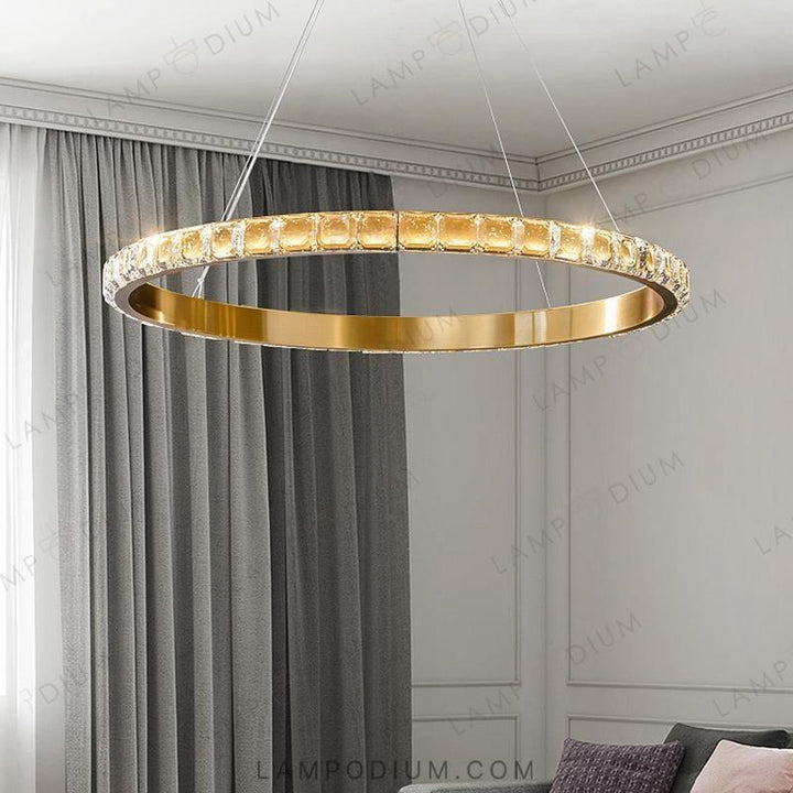 Ring chandeliers and lamps ADELISA