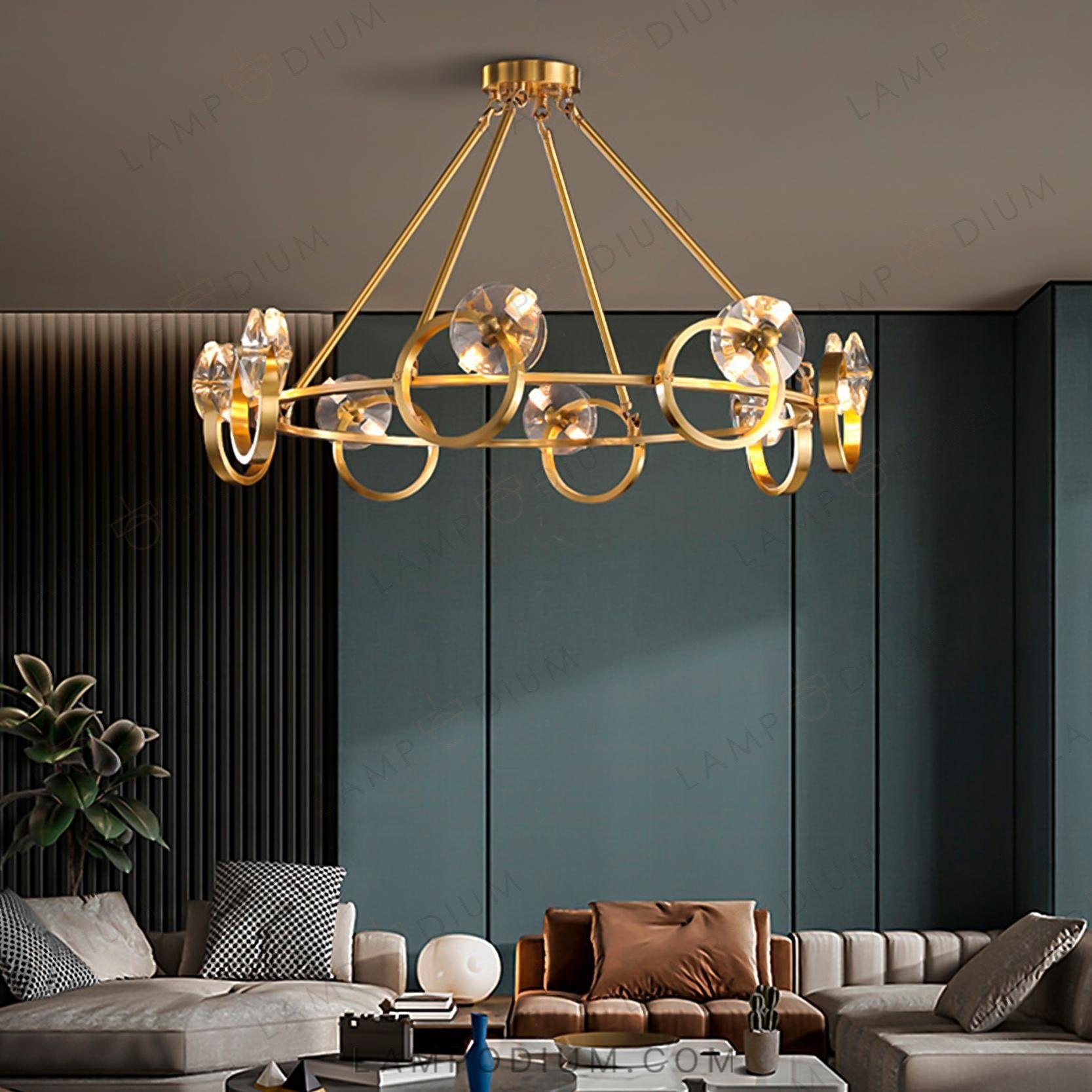 Circular chandeliers and light fixtures ADONICA CH