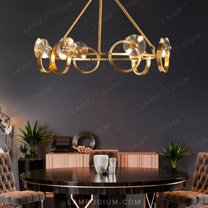 Circular chandeliers and light fixtures ADONICA CH