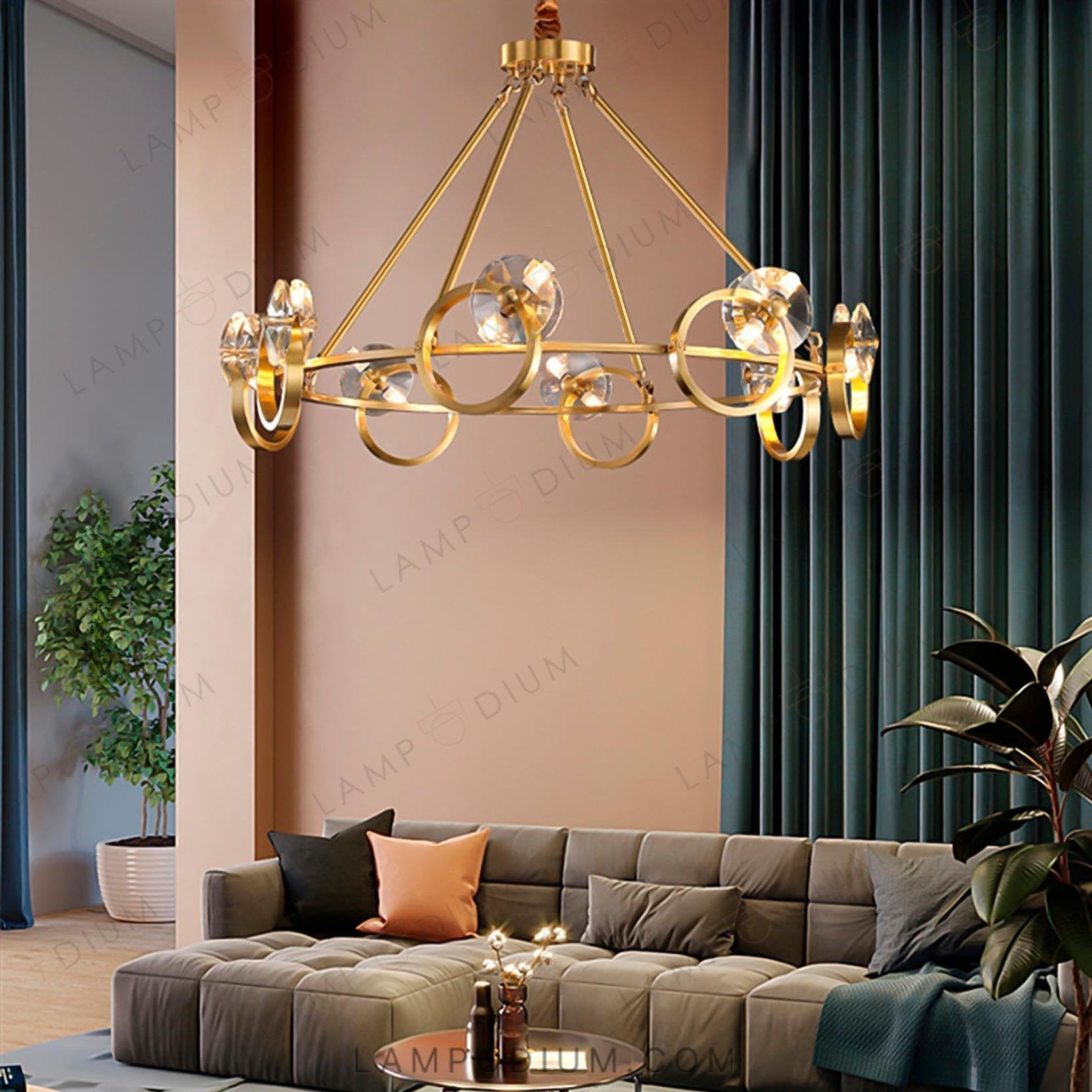 Circular chandeliers and light fixtures ADONICA CH