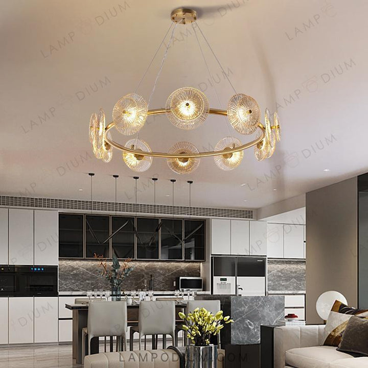 Ring chandeliers and light fixtures AGAPI CH