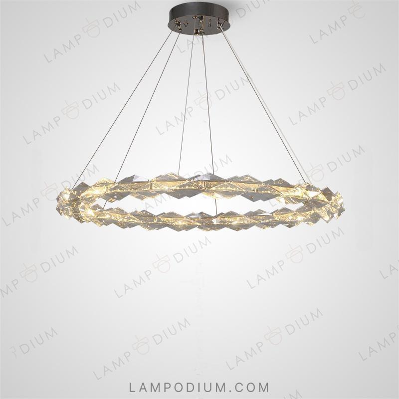 Circular chandeliers and ceiling lights AGNORA