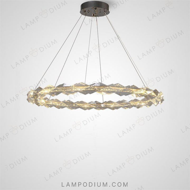 Circular chandeliers and ceiling lights AGNORA