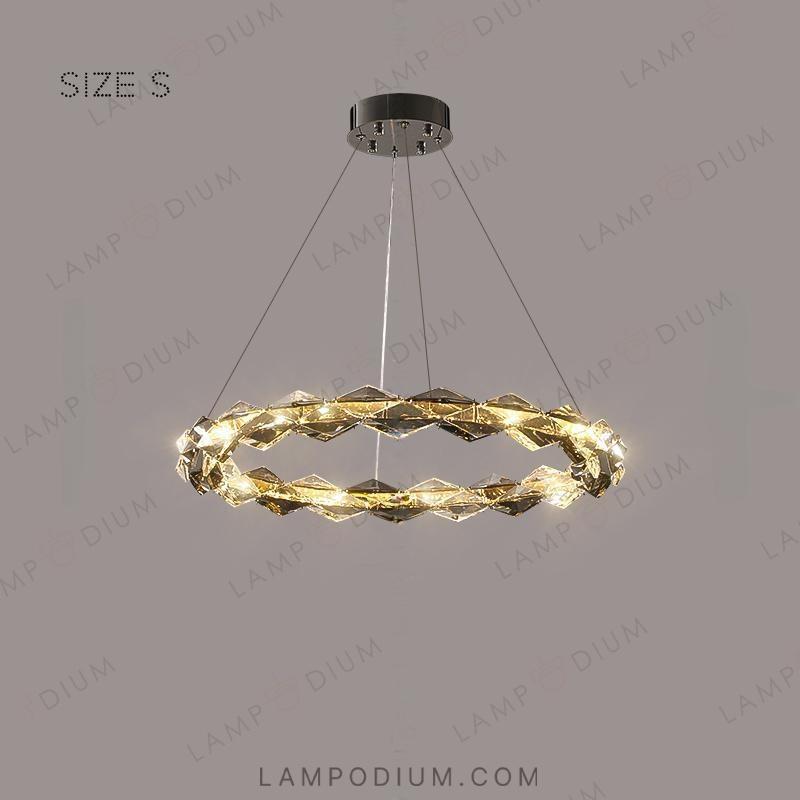 Circular chandeliers and ceiling lights AGNORA