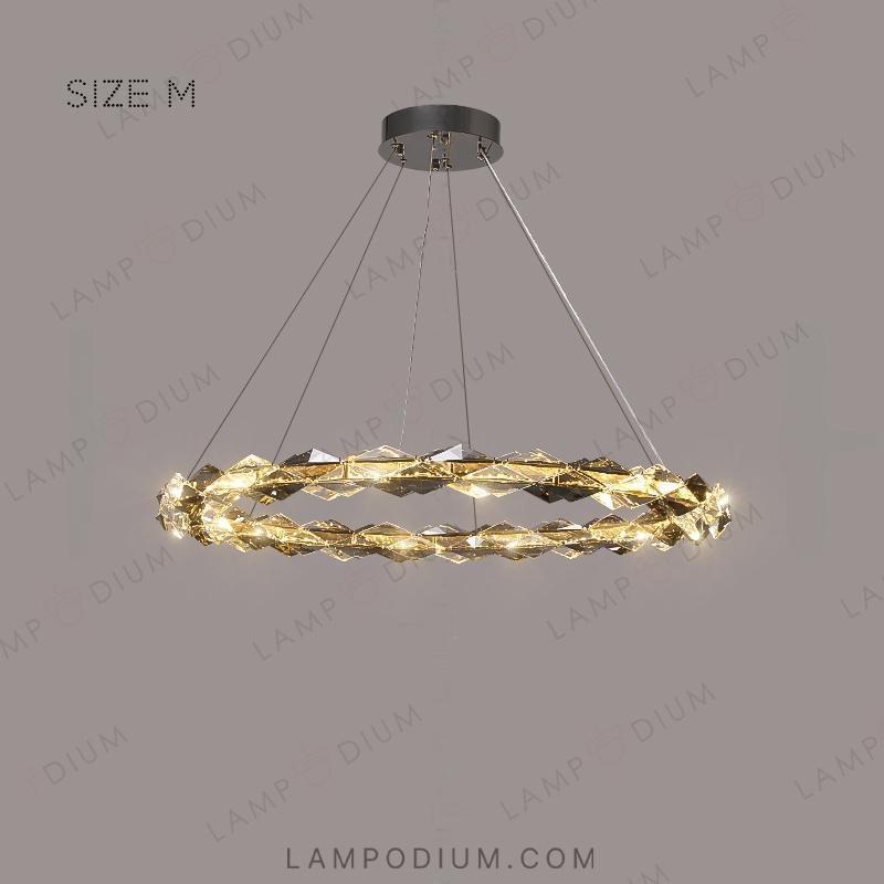 Circular chandeliers and ceiling lights AGNORA