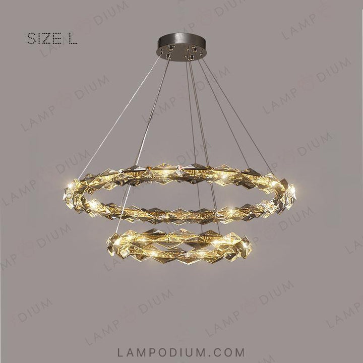 Circular chandeliers and ceiling lights AGNORA