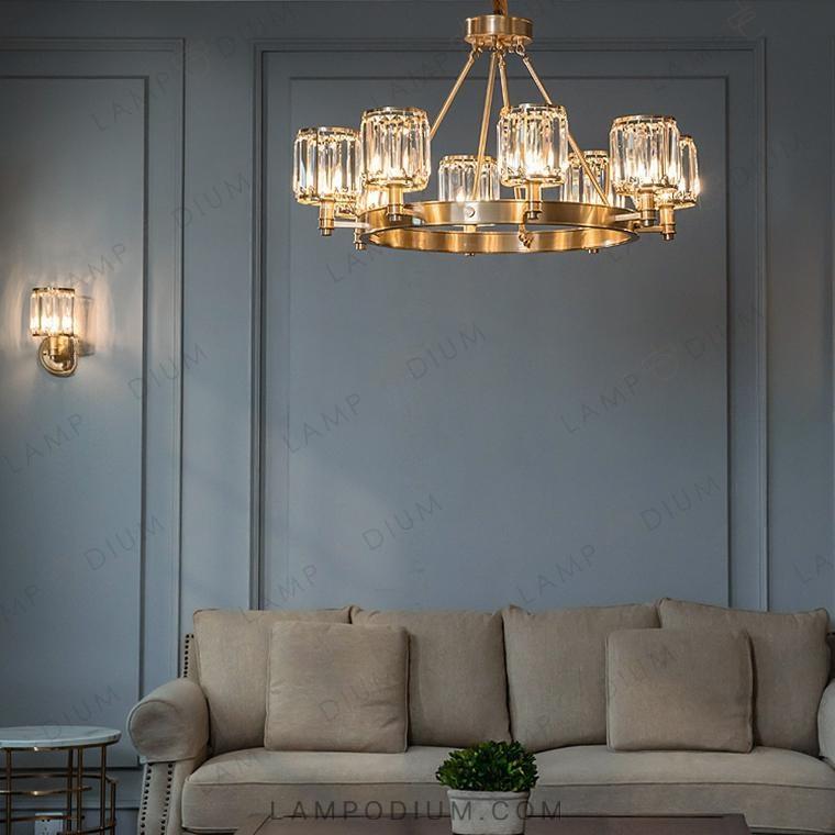 Circular chandeliers and lamps AIRIN