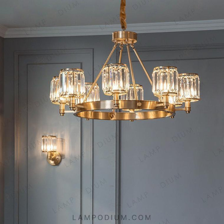 Circular chandeliers and lamps AIRIN