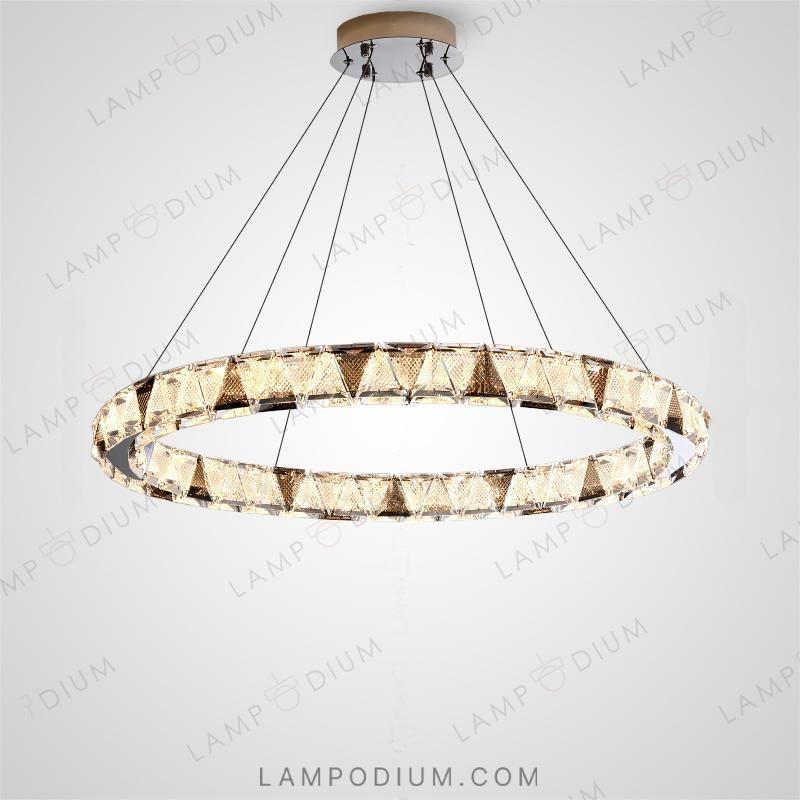 Circular chandeliers and light fixtures ALEKSANDRIN ONE