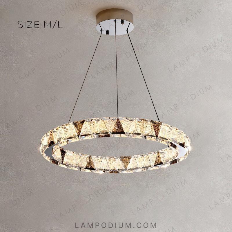 Circular chandeliers and light fixtures ALEKSANDRIN ONE