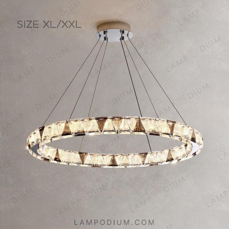 Circular chandeliers and light fixtures ALEKSANDRIN ONE