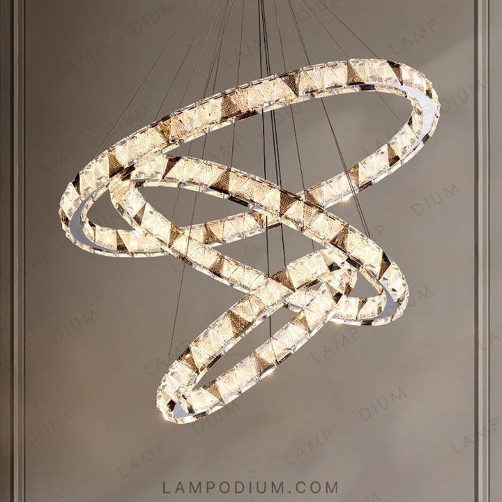 Circular chandeliers and lamps ALEKSANDRIN