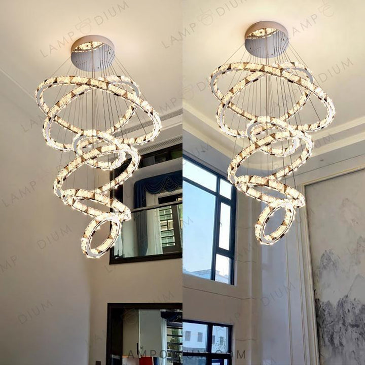 Circular chandeliers and lamps ALEKSANDRIN