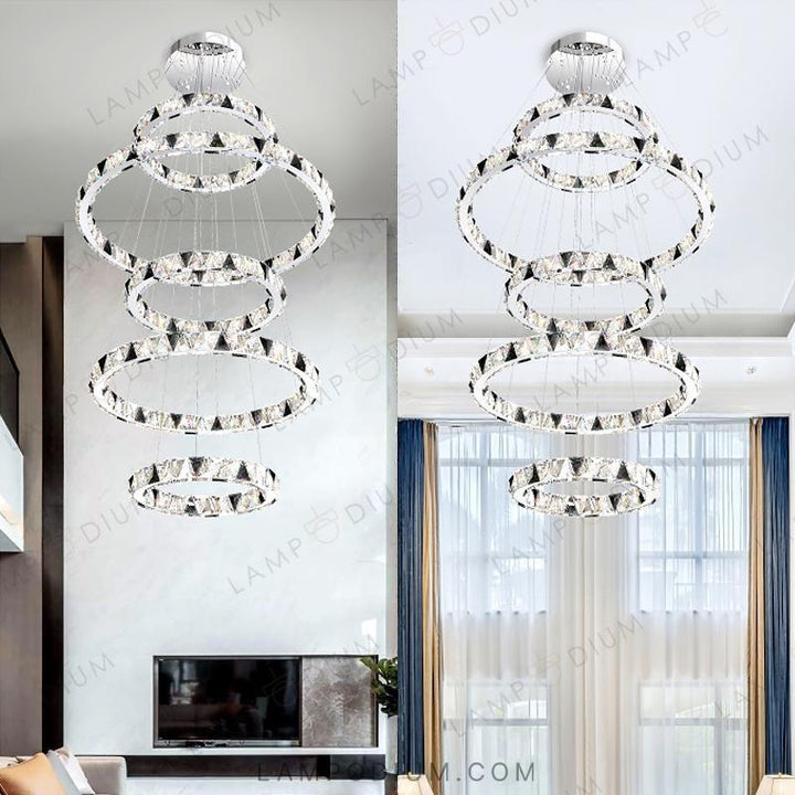 Circular chandeliers and lamps ALEKSANDRIN