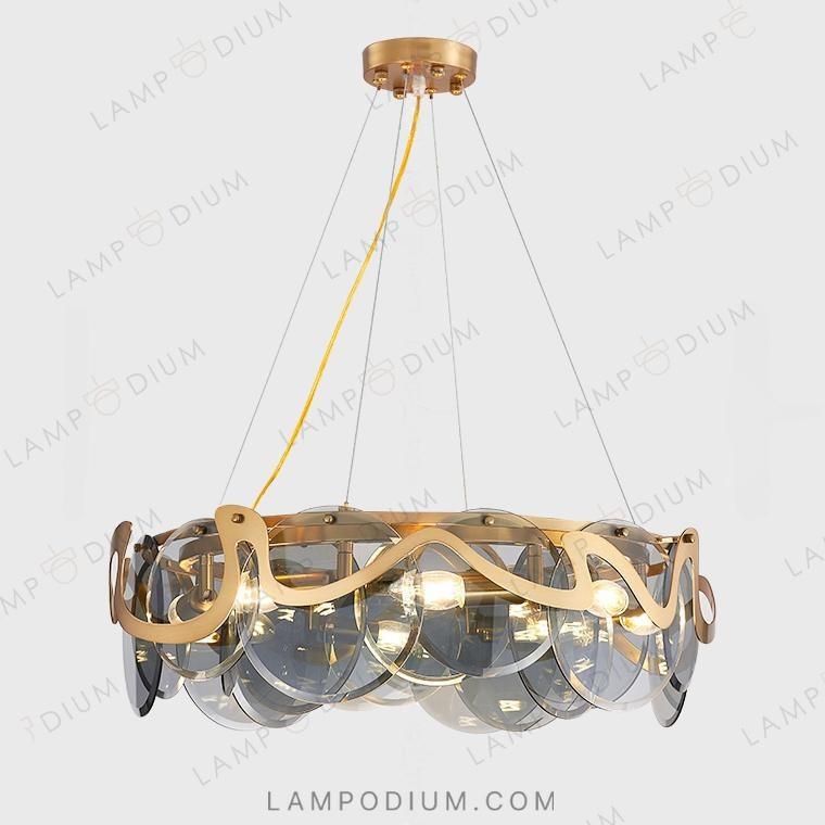 Circular chandeliers and lamps ALESSA