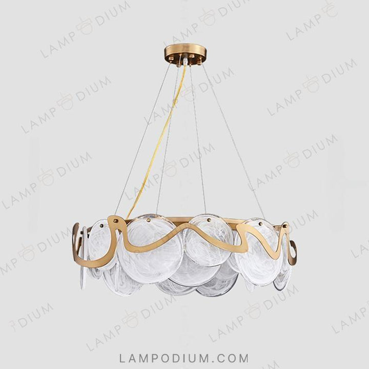 Circular chandeliers and lamps ALESSA