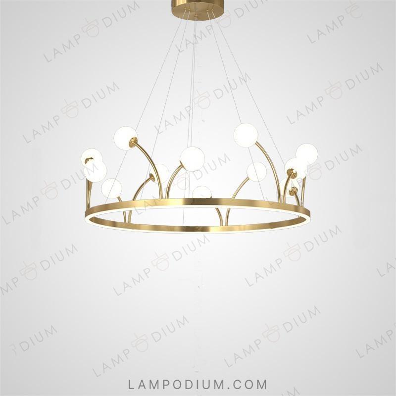 Circular chandeliers and lamps ALET