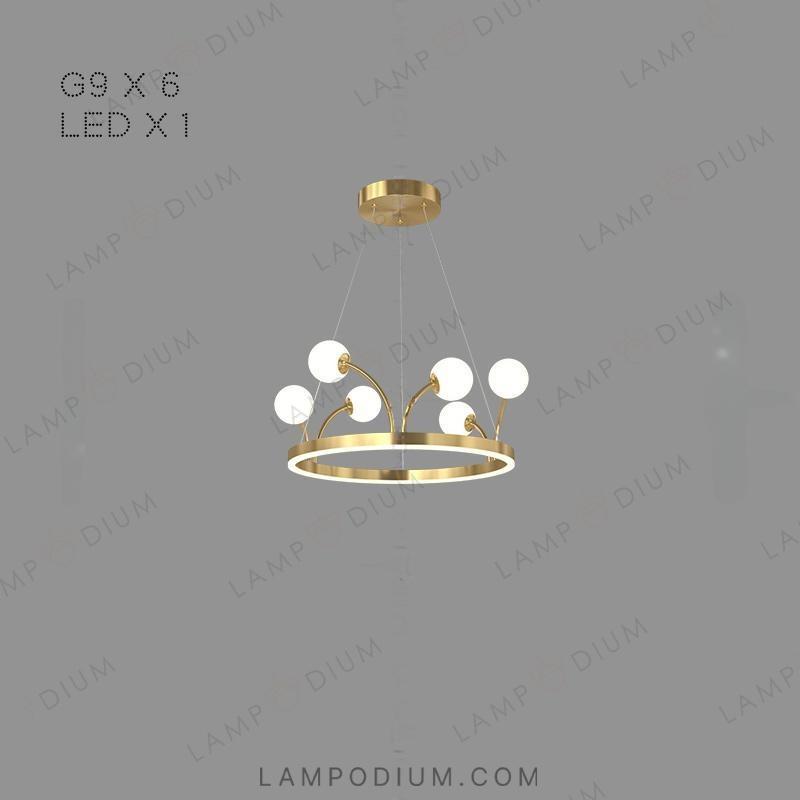 Circular chandeliers and lamps ALET