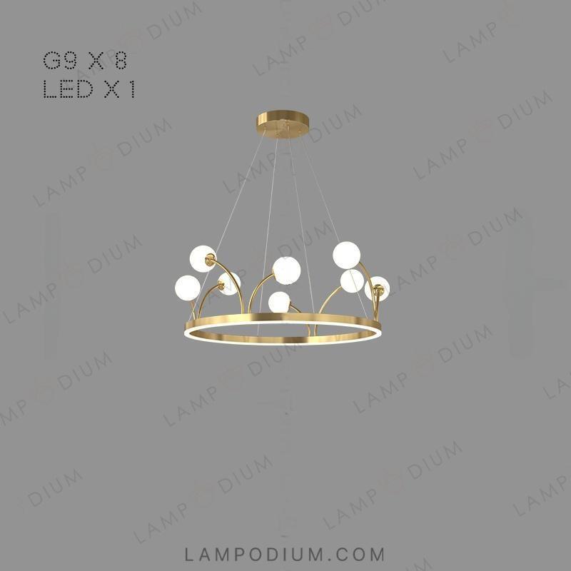 Circular chandeliers and lamps ALET