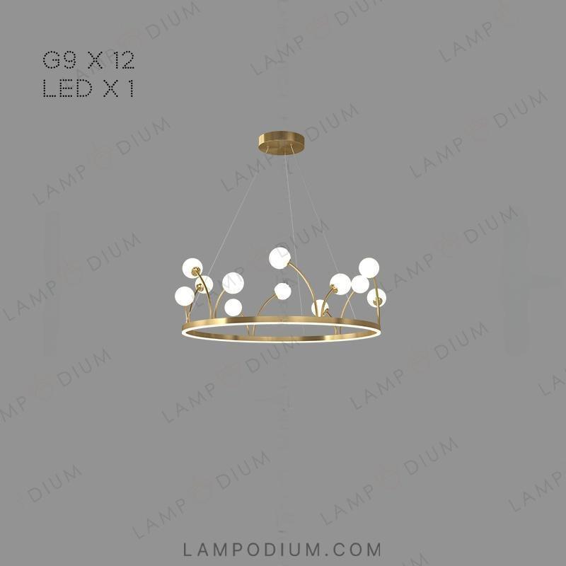 Circular chandeliers and lamps ALET