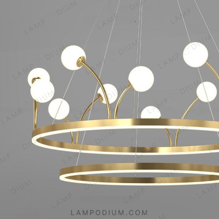 Circular chandeliers and lamps ALET