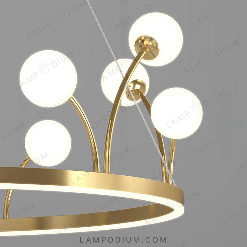 Circular chandeliers and lamps ALET