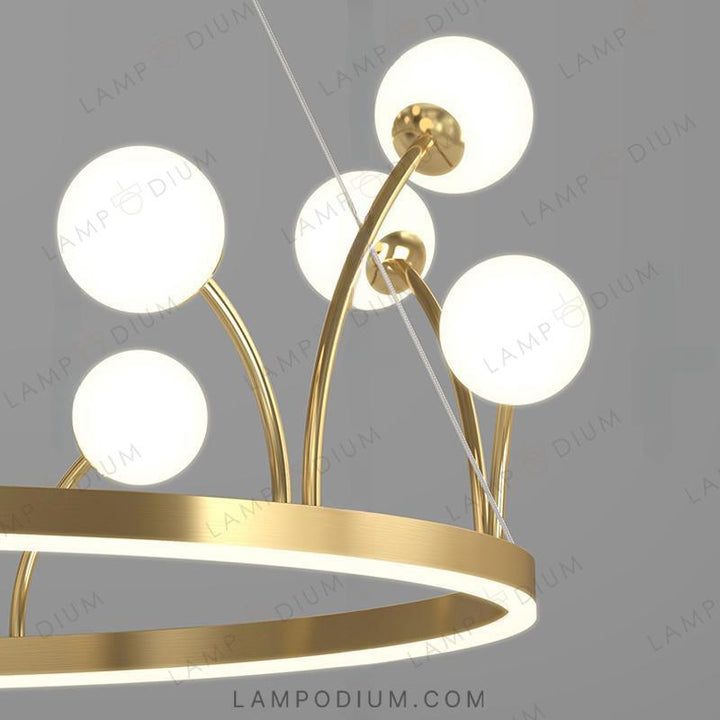 Circular chandeliers and lamps ALET