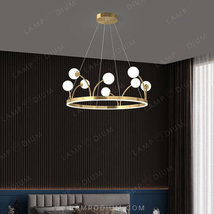 Circular chandeliers and lamps ALET