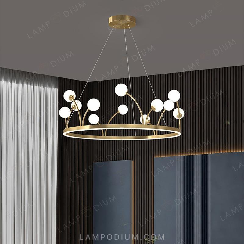 Circular chandeliers and lamps ALET