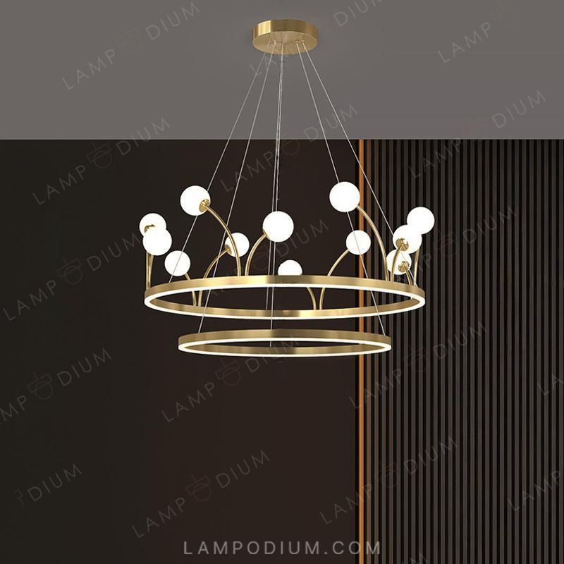 Circular chandeliers and lamps ALET